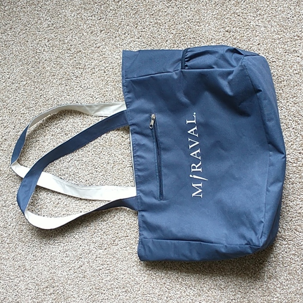 Miraval Arizona Resort Spa | Reversable Tote Bag | Blue Cream